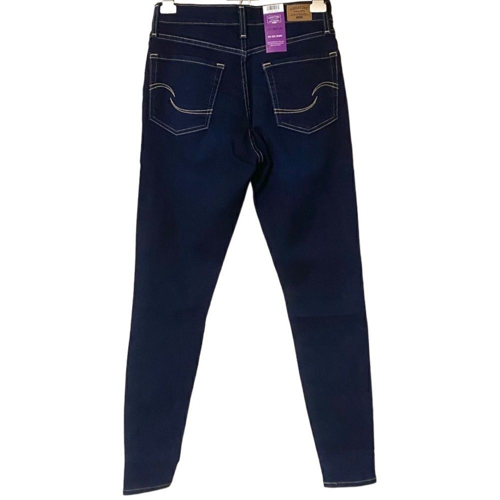 Levi Strauss Gold Signature Women’s Simply Stretch Mid Rise Skinny Jeans Sz 4 - Picture 3 of 16